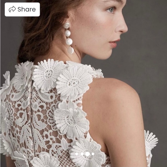 Helen O’Connor Daisy Dress Ivory | Anthropologie Mini & Tunic Dresses - Picture 3 of 7